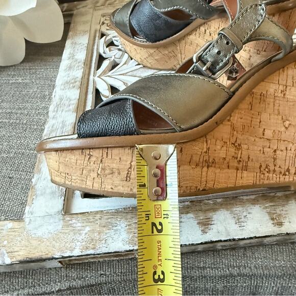 Coach Platform Wedge Heels Sandals Shoes Women’s 8 - Picture 9 of 11